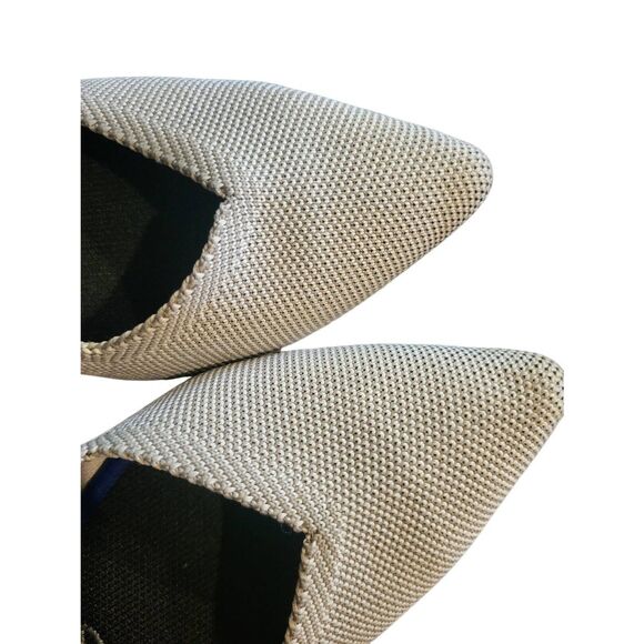 Rothy's Shoes Women's 9 Grey Flax Birdseye The Point Flat Pointed Toe Slip On - Picture 4 of 5